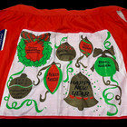 New 60 s Vintage Christmas Holiday Half Apron Around The World Pockets Retro Nwt