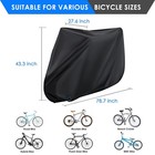 Bike Cover  Outdoor Waterproof Bicycle Cover With Lock Hole  Rain Sun Uv Dust   