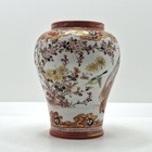 Japanese Kutani Porcelain Vase Meiji Era Pottery Signed Antique