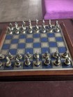 Franklin Mint Civil War Chess  W table And  Rare Checkers Set  1983  Vintage