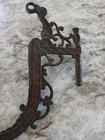  Antique Vintage Cast Iron Ornate Oil Lamp Bracket Holder
