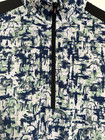 Kerrits Horse Print Schooling Shirt Medium Short Sleeve Green Blue