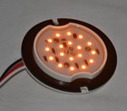 Glass Lens Conversion Light Base 18 High Powered Amber Smd Leds 3 Wire Gg 81850