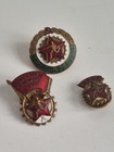 Vtg Soviet 3 Badges     gto Badges Ready For Labor And Defense Ussr   