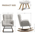 Nursery Rocking Chair With Ottoman  Teddy Glider Rocker Accent Chairs With High