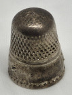 Vintage Sterling Silver Thimble  Flowers Engraved  9