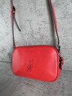 Coach X Disney Mickey Mouse Crossbody Clutch Leather Bag In Red Limited Edition