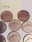 9 Vintage And Rare    usa 5 Cent Nickles     Circulated Nc121
