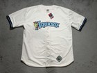 Vintage Jersey Express Everett Aquasox Men   s Xl Game-worn Sewn Jersey Milb Usa