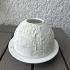 Bernardaud Limoges Lithophane Fairy Light Candle Holder Venice 