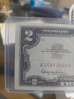 1963a  2 Dollar Bill Legal Tender Red Seal Uncirculated
