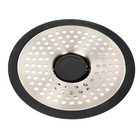 Showershroom 1 75 In  - 3 In  Walk-in Shower Stall Drain Protector Hair Catcher