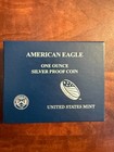 2014 W Us Mint American Eagle One Ounce Silver Proof Coin Coa   Box