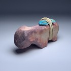 Antique Native Navajo Clay Bear Fetish   Effigy