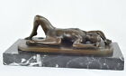 Art Deco Style Statue Sculpture Athlete Sexy Art Nouveau Style Bronze Signed