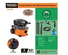 4 Gallon 6 0 Peak Hp Shop Vac Wet Dry Vacuum With Detachable Blower - Wd4080