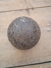 Huge Vintage 17 Pound Cannon Ball 5  Diameter