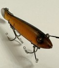 Vintage Heddon Dowagiac Spook Lure Transparent Copper Glass Eyes 1930 s Rare