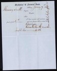1857 Albany New York Commercial Stampless Letter Cover Cooperstown Ny Contents