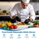 Onlystar Food Grade 5 Mil Disposable Nitrile Gloves Medium  100pcs 