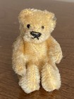 Wow Vtg Miniature Yellow Gold Jointed Steiff Baby Bear Mohair 3 5    W button  