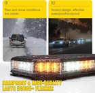 14  Led Roof Top Strobe Beacon Light Bar Hazard Warning Emergency  Amber  White