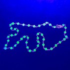 Dainty Uranium Glass Necklace Riviere Green Faceted Gold Tone