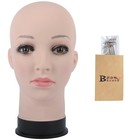 Bald Mannequin Head Beige Female Professional Cosmetology For Wig Making  Dis   