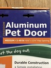 Petsafe Freedom Aluminum Pet Door Medium  White  1-40 Lbs New Sealed 