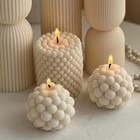 3d Ball Candle Molds-cylindrical Bead Bubble Silicone Mold For Wax soap chocolat