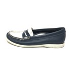 Women s Sperry Top-sider Hayden Casual Loafers Shoes Size 6 5 Blue White Leather