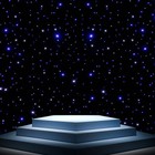 13ft X 13ft Led Curtain Light Led Star Curtain Backdrop White   Blue Led Stage