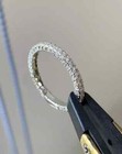Round Cut 1 05 Ct Natural Diamond Wedding Eternity Band 950 Platinum Ring 5 6