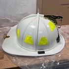 Honeywell Morning Pride Ben 2 Fire Fighter Helmet White W  Eagle   Box -  new 