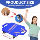 2 Pcs Sports Scooter Board With Handles Colored Floor Sitting Scooter Board W   