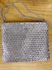 Vintage  Walborg Silver Metal Chain Link Bag Purse cocktail club wedding formal
