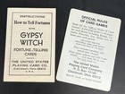Vintage Gypsy Witch Fortune Telling Playing Cards Box W  Instructions Complete