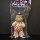 New 1973 Vintage Bob Big Boy Doll Bank Vinyl Restaurants Of America 9  Hamburger