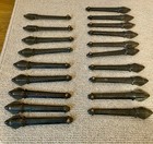 19 Antique  Art Nouveau Stair Carpet Grips Clips 5 1 2  Long - Spares Or Repair
