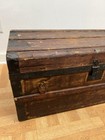 Vintage Steamer Trunk Salesman Sample Storage Chest Antique Small Treasure Box
