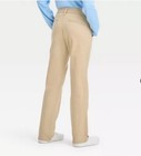 Cat   Jack Girls Uniform Pants Beige And Blue 10p 12p 14p 16p Nwt Adjustable