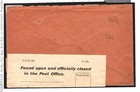 South Africa Early Ww1 Censor 1914 Cover Officially Sealed Po Label Natal W122 