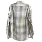 Polo Ralph Lauren Slim Fit Long Sleeve Dress Shirt Yellow Blue Plaid Stretch  98