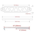 Black Aluminum Car Battery Hold Tie Down Bracket Mount Kit   10   J-hooks Bolts