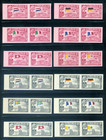 Liberia 368-70 C114-17  Mnh Imperf Flag Set Of 42 Pairs  Each With Wrong Flag