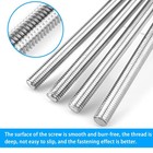 4pcs 1 2 -13 Fully Threaded Rod  304 Stainless Steel Long Threaded Screw  12    