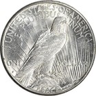 1925 S Us Peace Silver Dollar  1 - Au