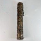 Tibetan Buddhist Incense Holder Tube Brass Copper Buddha 12    Nepal