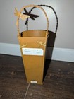  Dragonfly Metal Wall Hanging Bucket Container Farmhouse Rustic 