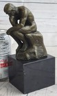 Rodin The Thinker Statue Hot Cast Bronze Fine Art Sculpture Male Nude Gift Artwo